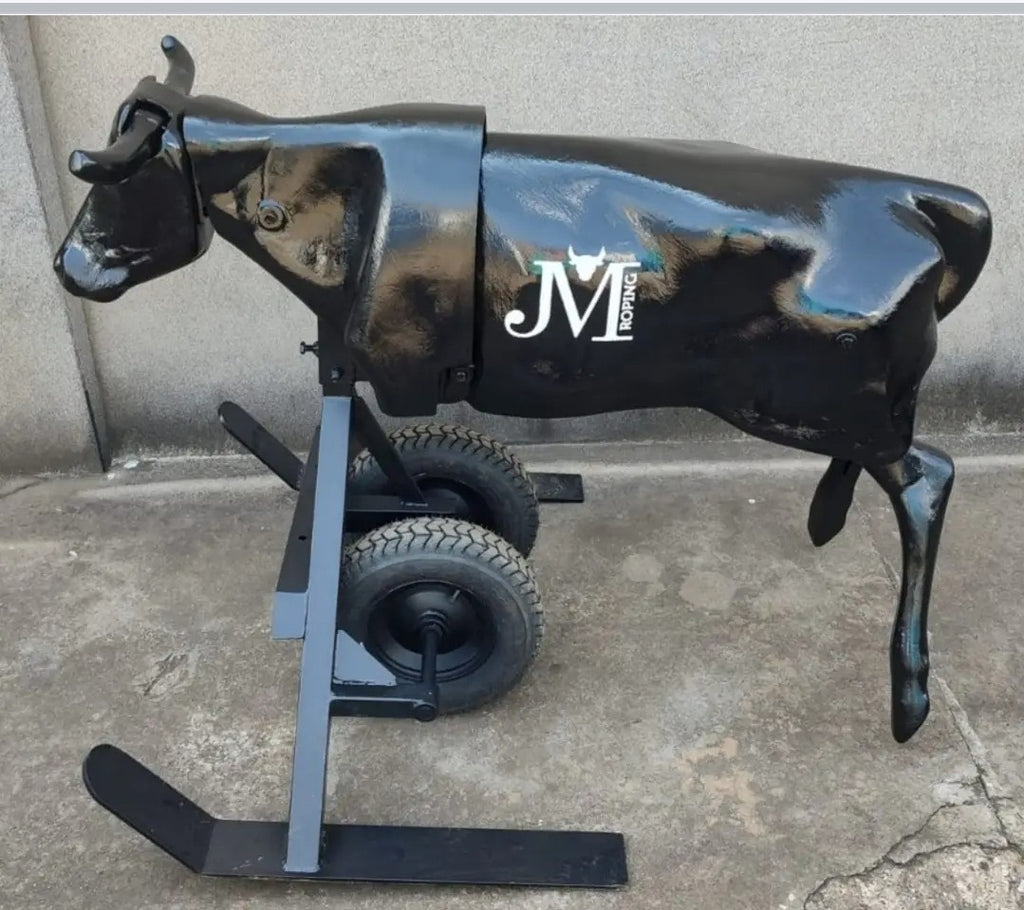 Roping dummy on wheels