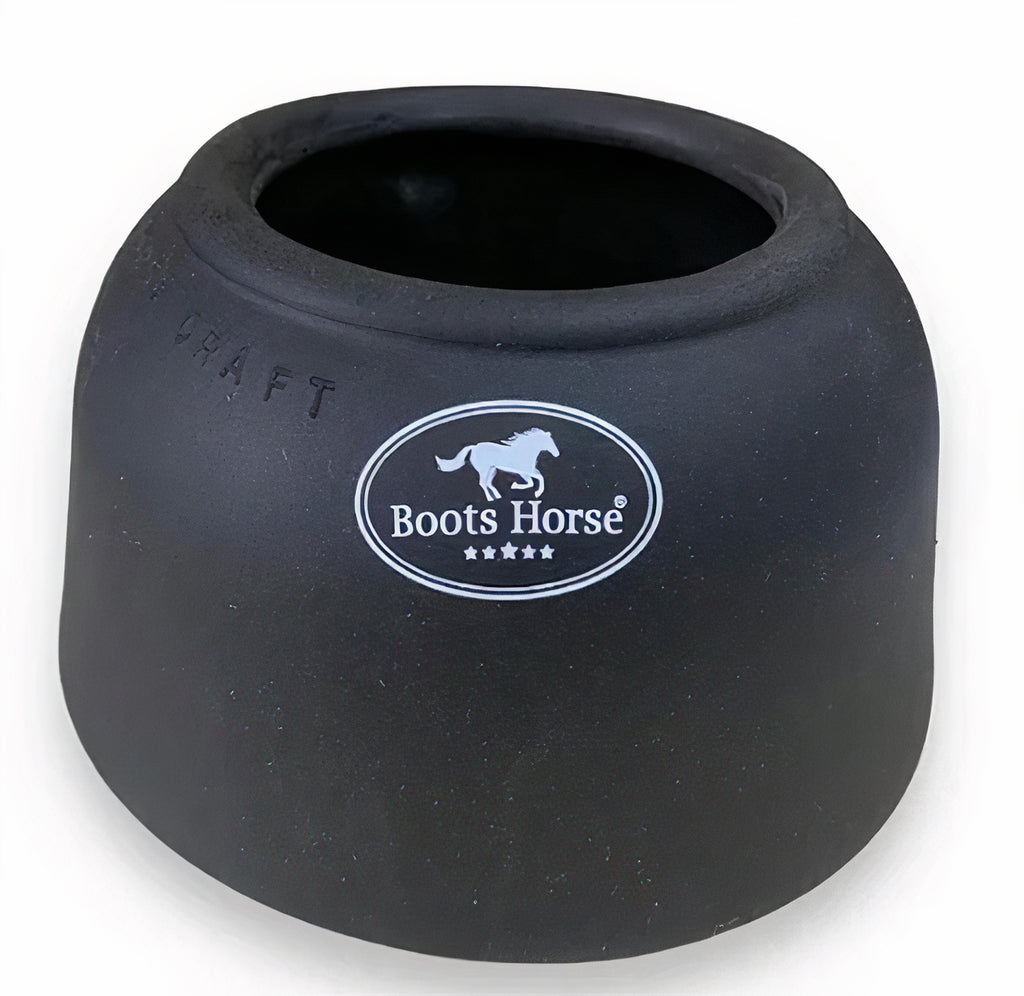 HEAVY-DUTY RUBBER PULL-ON HORSE BELL BOOTS MEDIUM BY BOOTS HORSE