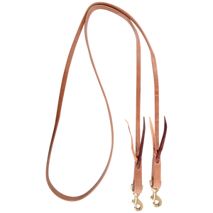 Martin Walt Woodard Roping Rein 5/8-inch Thick Tied Snap Ends Martin Walt Woodard Roping Rein 5/8-inch Thick Tied Snap Ends