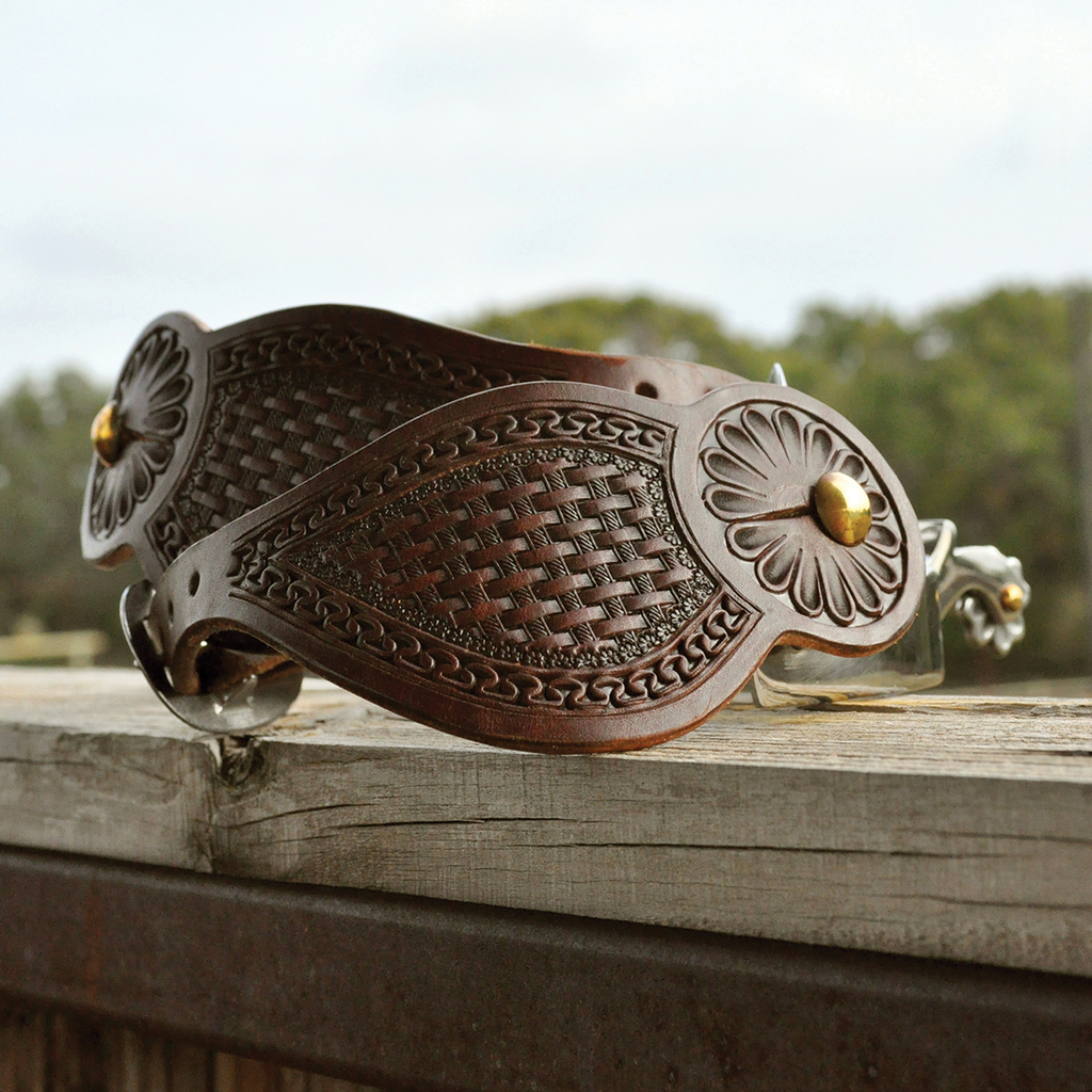 Tombstone Spurstraps with San Carlos and Basket Tooling