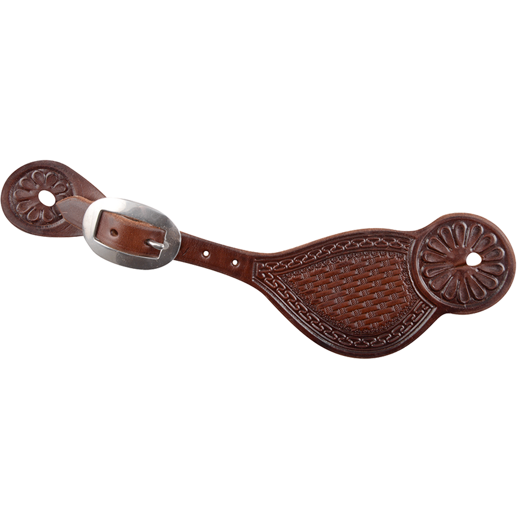 Tombstone Spurstraps with San Carlos and Basket Tooling