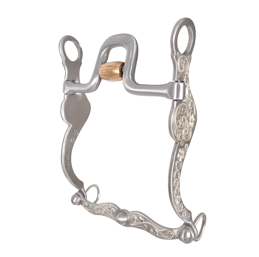 Versatility Shank Cowhorse Bit with Flat Port Roller 7.25- Pre order only