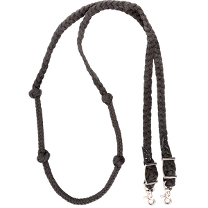 Martin Saddlery Braided Barrel Rein with Knots Martin Saddlery Braided Barrel Rein with Knots