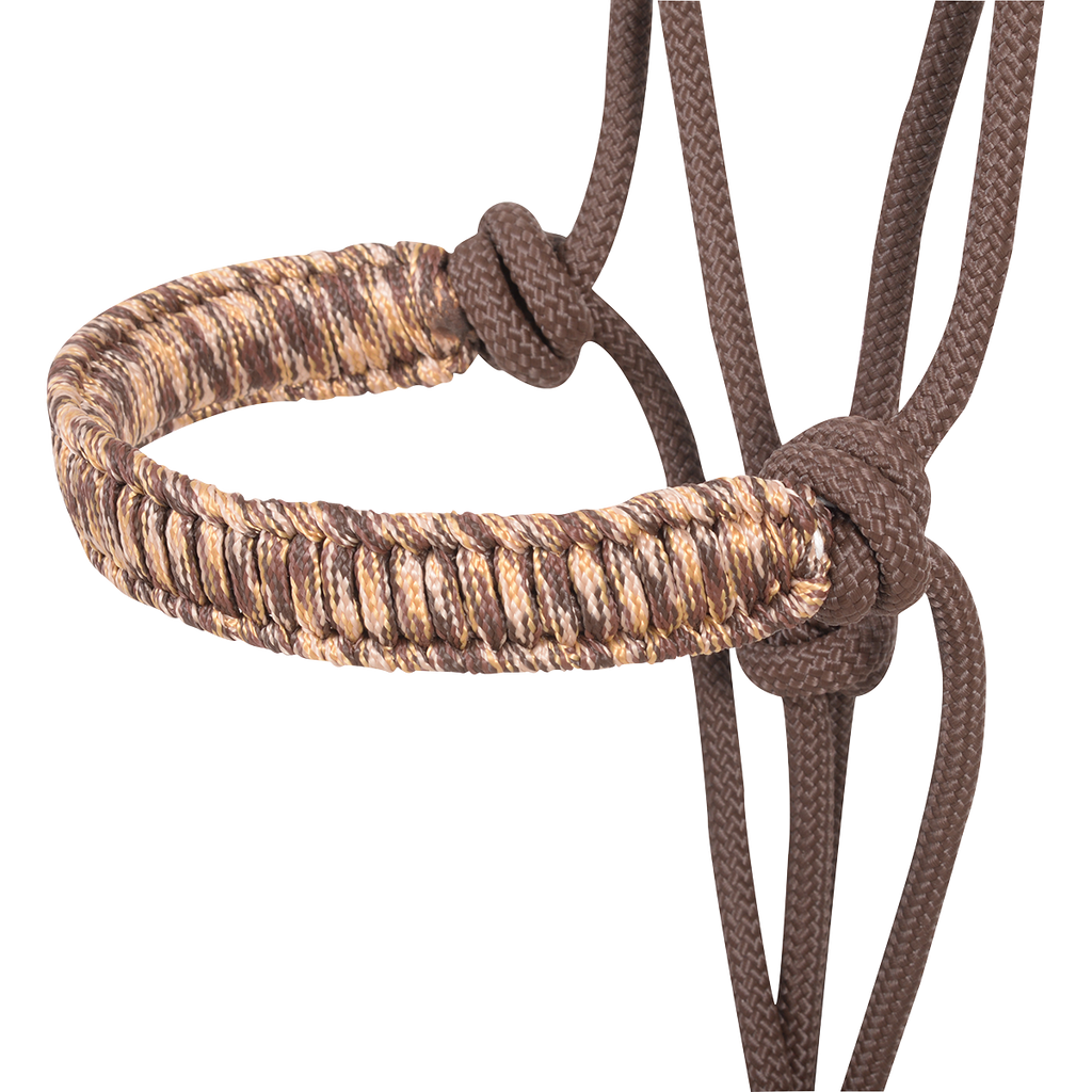 Braided Rope Halter and 7.5-foot Leadrope