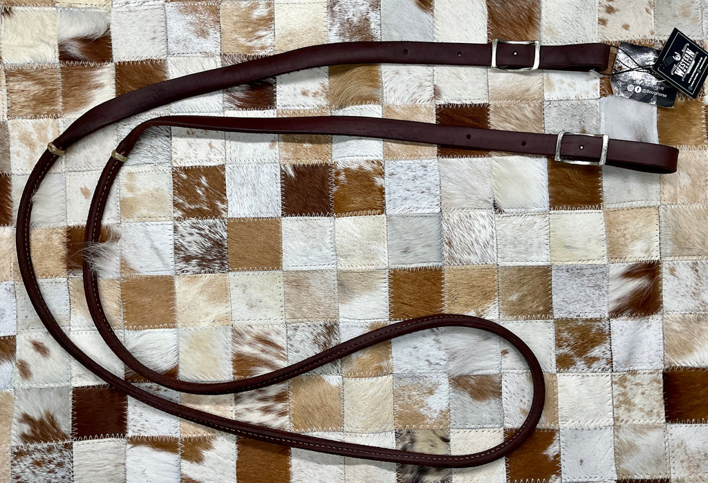 Roping leather reins