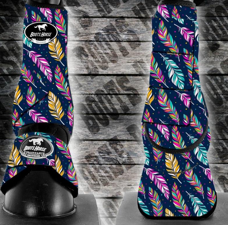Bell Boots (no turn) - Feathers (New)