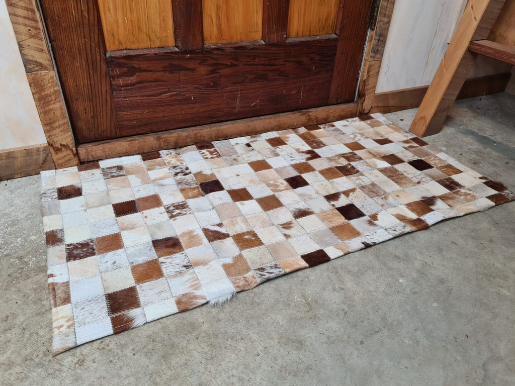 Door rug Natural leather