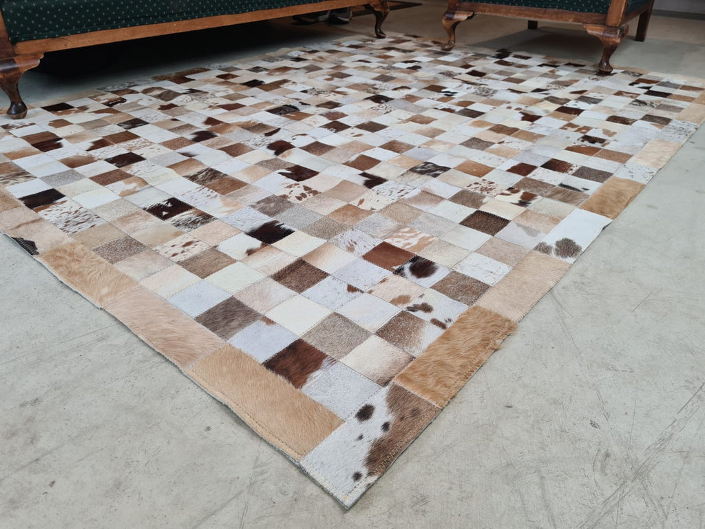 Natural leather rugs