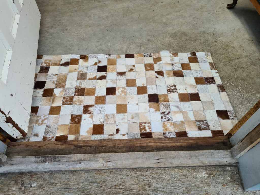 Door rug Natural leather