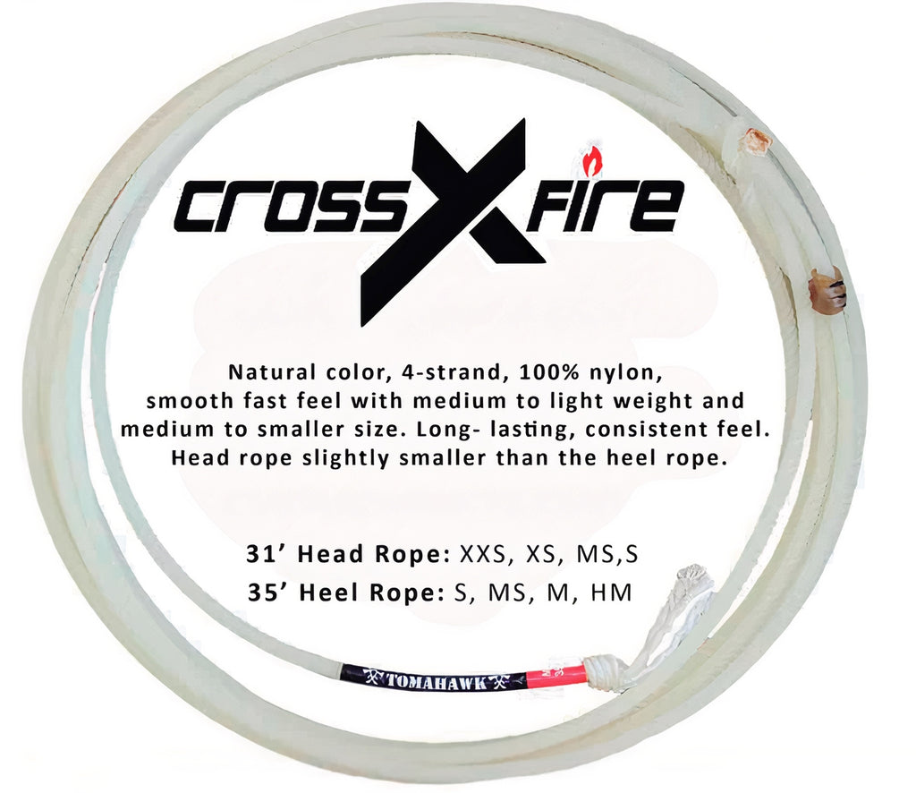 Tomahawk Cross Fire Heel Rope - four strand
