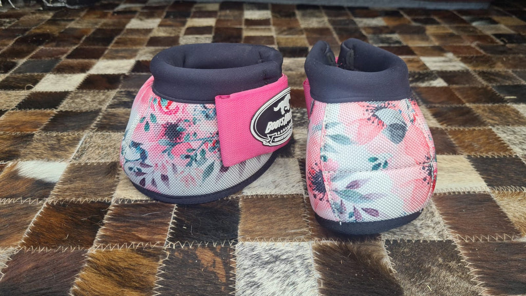 Bell Boots (no turn) - Pink garden