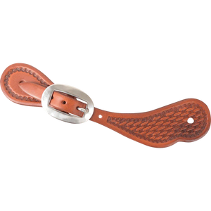 Martin Saddlery Chestnut Skirting Basket Stamp Cowboy Spur Straps Martin Saddlery Chestnut Skirting Basket Stamp Cowboy Spur Straps