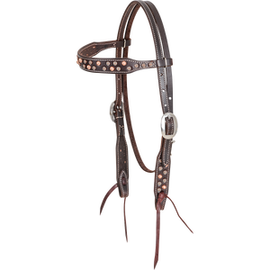 Martin Saddlery Browband Headstall with Copper Dots Martin Saddlery Browband Headstall with Copper Dots