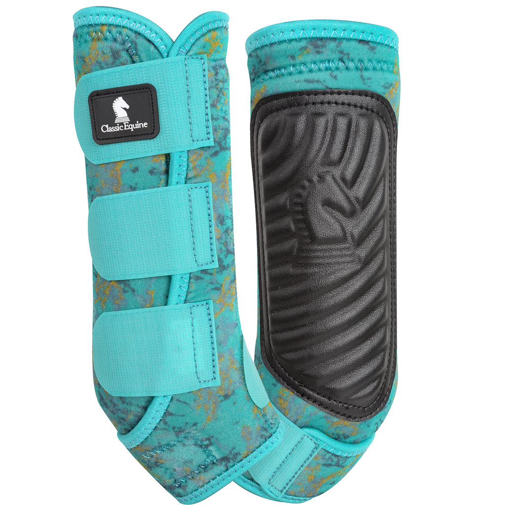 Turquoise splint boots deals