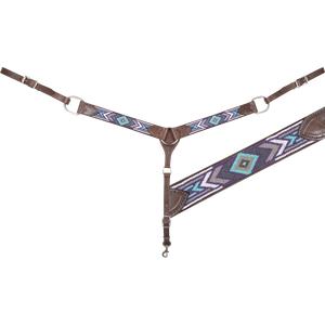 Cashel 2-inch Beaded Wave Breastcollar Cashel 2-inch Beaded Wave Breastcollar