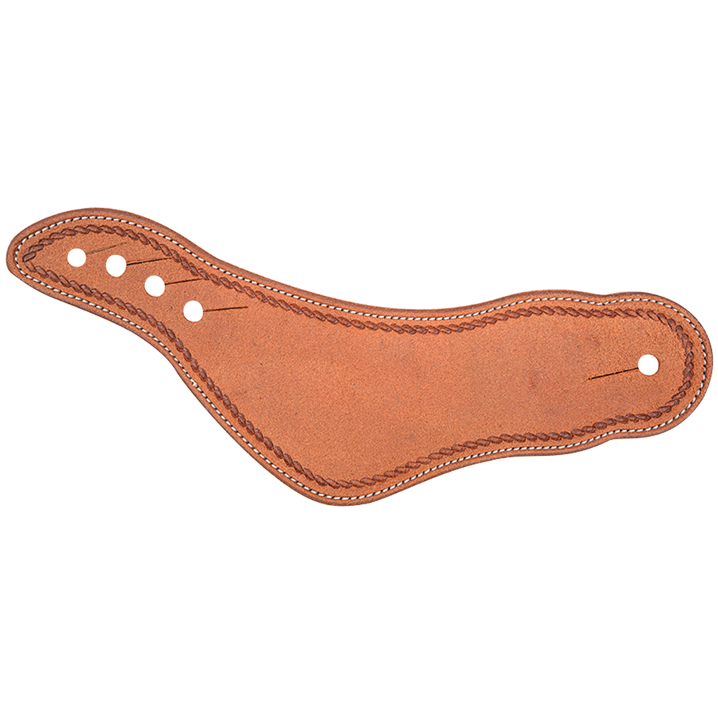 Martin Saddlery Dovewing Spurstraps with Rope Border Tooling
