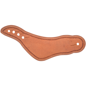 Martin Saddlery Dovewing Spurstraps with Rope Border Tooling Martin Saddlery Dovewing Spurstraps with Rope Border Tooling