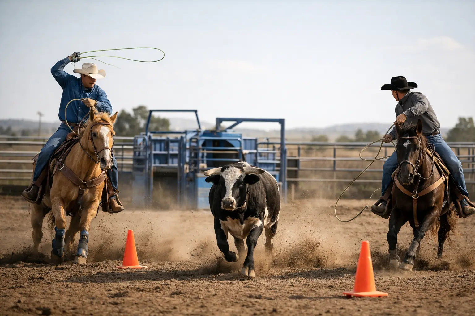 Team Roping Setup Example for Better Runs