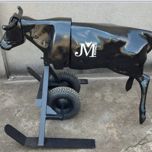 Roping dummy on wheels