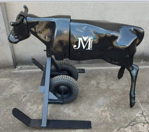 Roping dummy on wheels