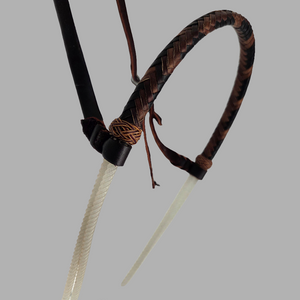 Single Rope Noseband, Rope with Harness Leather Cover