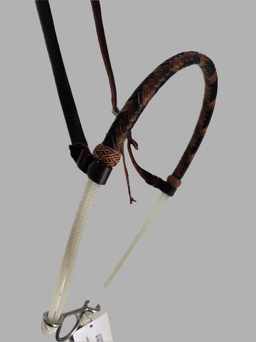 Single Rope Noseband, Rope with Harness Leather Cover
