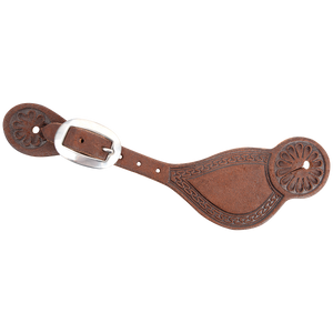Martin Saddlery - Tombstone Spurstraps with San Carlos Tooling