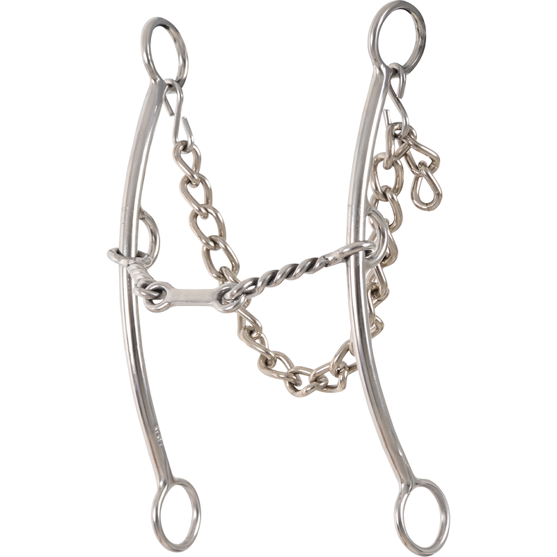 Carol Goostree Pickup Shank Gag Barrel Bit with Twisted Wire Dr. Bristol Short Shank