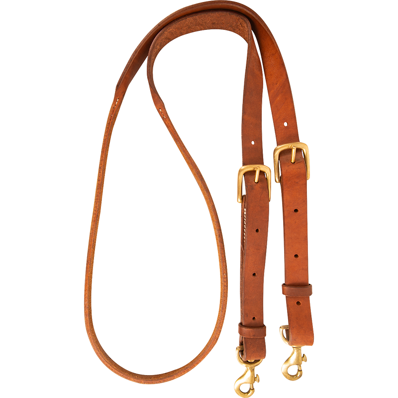 Cashel Adjustable Rolled Barrel Rein Buckle and Keeper Snap Ends, 1-inch