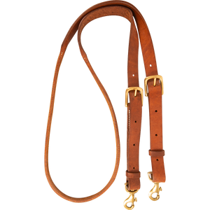 Cashel Adjustable Rolled Barrel Rein Buckle and Keeper Snap Ends, 1-inch