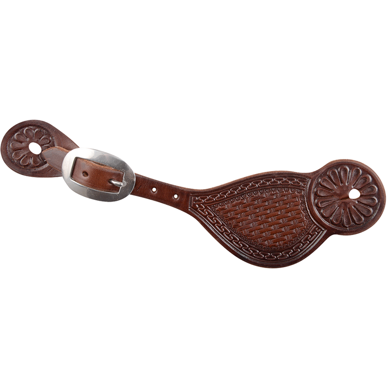 Tombstone Spurstraps with San Carlos and Basket Tooling