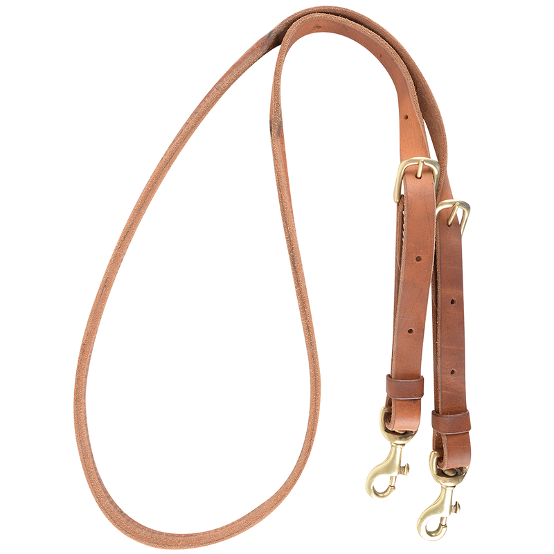 Adjustable Rolled Barrel/speed event Rein Buckle and Keeper Snap Ends