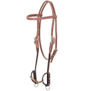 Sherry Cervi Browband Headstall and Diamond Draw Barrel Bit with Thick Copper Lifesaver - Pre order