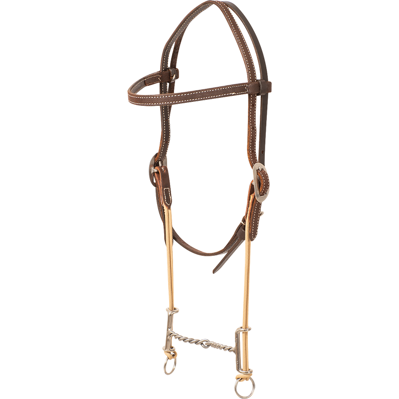 Loomis Browband Headstall and Draw Gag Bit with Twisted Wire- Pre order only