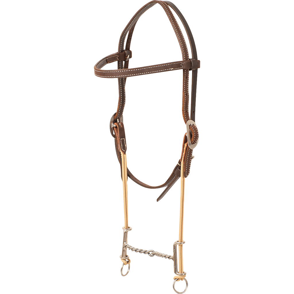 Loomis Browband Headstall and Draw Gag Bit with Twisted Wire- Pre order only