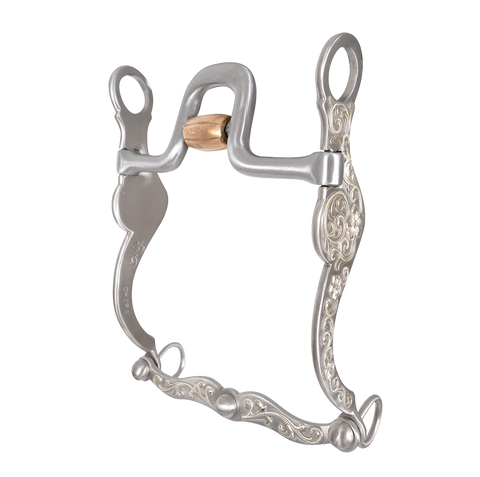 Versatility Shank Cowhorse Bit with Flat Port Roller 7.25- Pre order only
