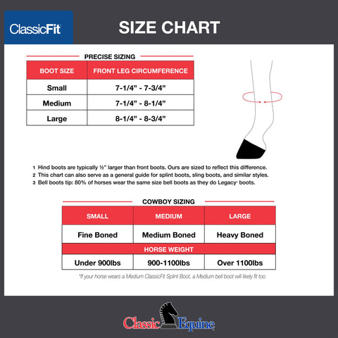 ClassicFit Sling Boots, Front and Hind, Set of 4, Pueblo