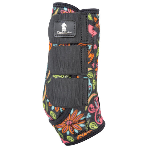 ClassicFit Sling Boots, Front and Hind, Set of 4, Neon Flower