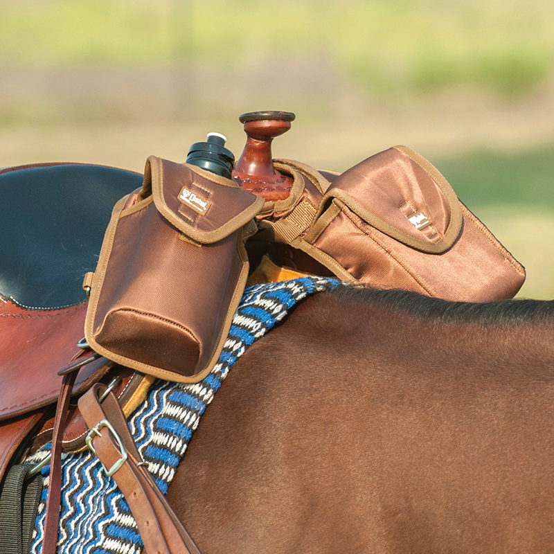 Horn Saddle Bag Bottle and Lunch Holder