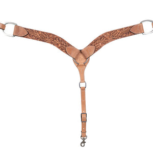 2.25-inch Breastcollar with Antique Leaf Tooling