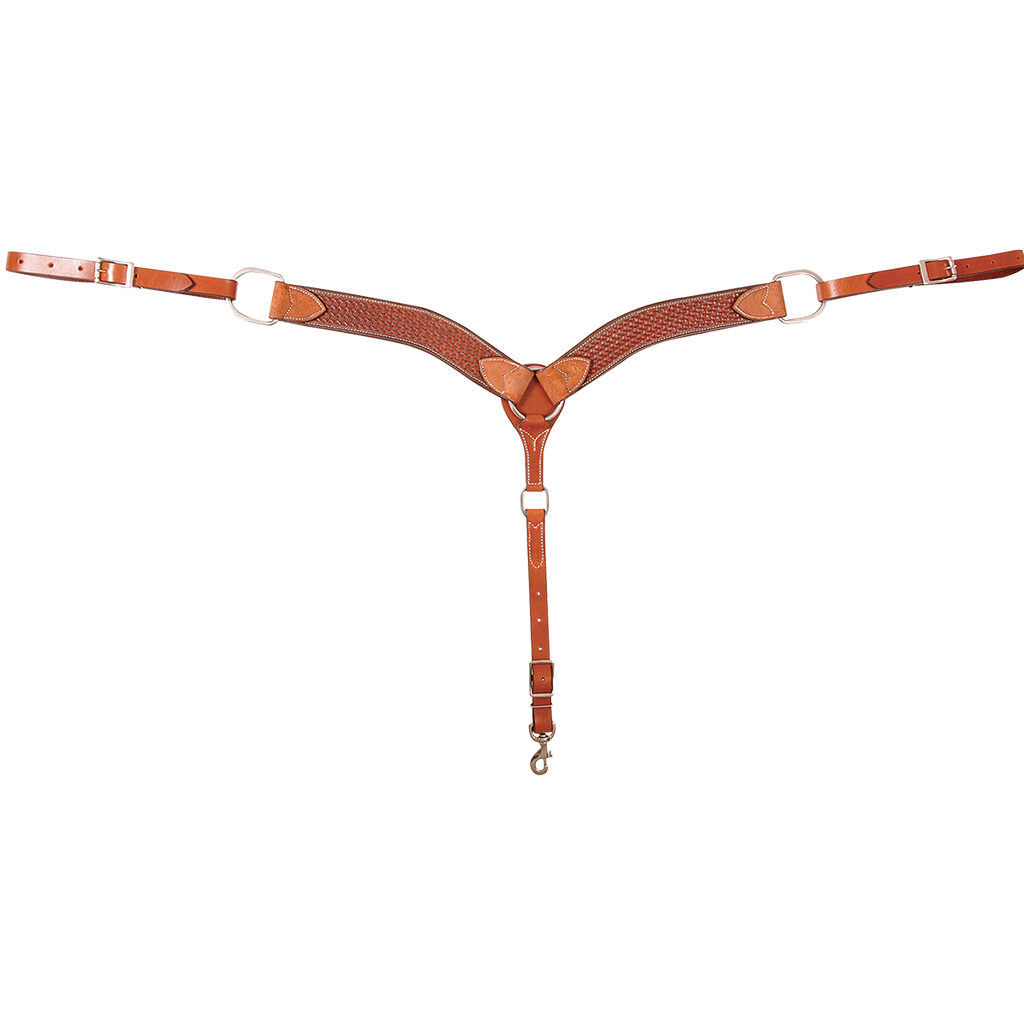 Cashel Basket Tooled Breastcollar, 2-inch