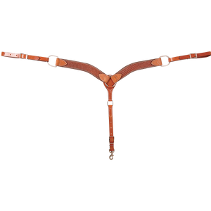 Cashel Basket Tooled Breastcollar, 2-inch