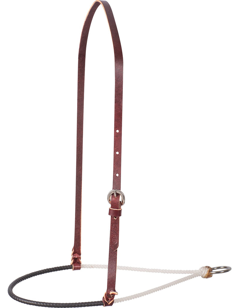 Single Rope Noseband, 3/16-inch Rope with Shrink Wrap Cover - Martin Saddlery