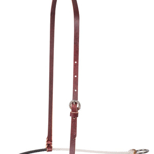 Single Rope Noseband, 3/16-inch Rope with Shrink Wrap Cover - Martin Saddlery