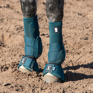 No Turn Flexion Bell Boots - Dragonfly green