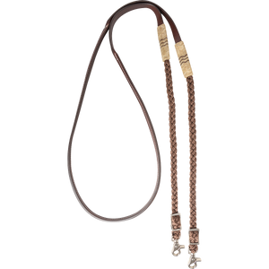 Adjustable Flat Braid Roping Rein