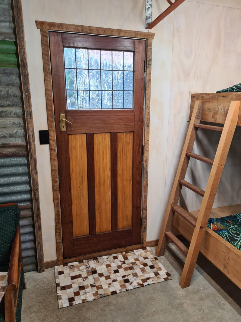 Door rug Natural leather