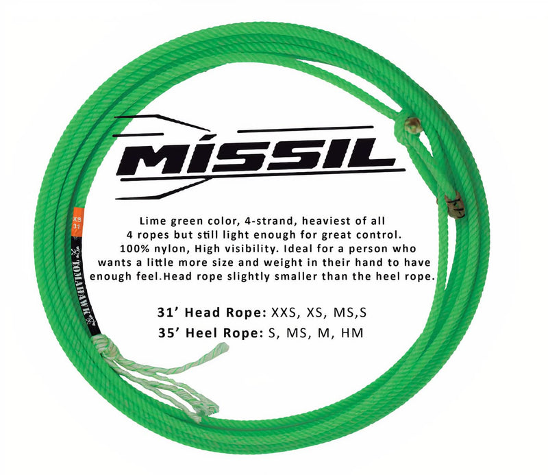 Tomahawk Rope Head Missil - four strand