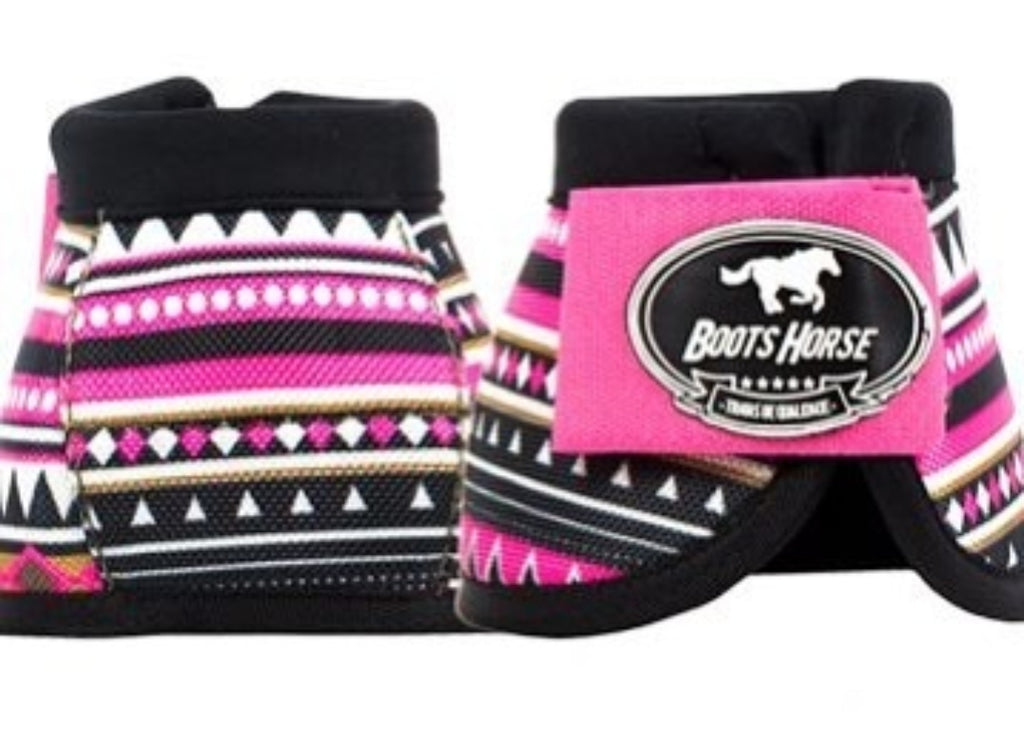 Bell Boots (no turn) - Pink Tribal