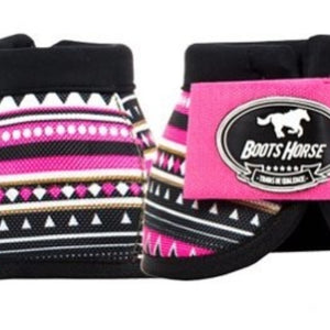 Bell Boots (no turn) - Pink Tribal
